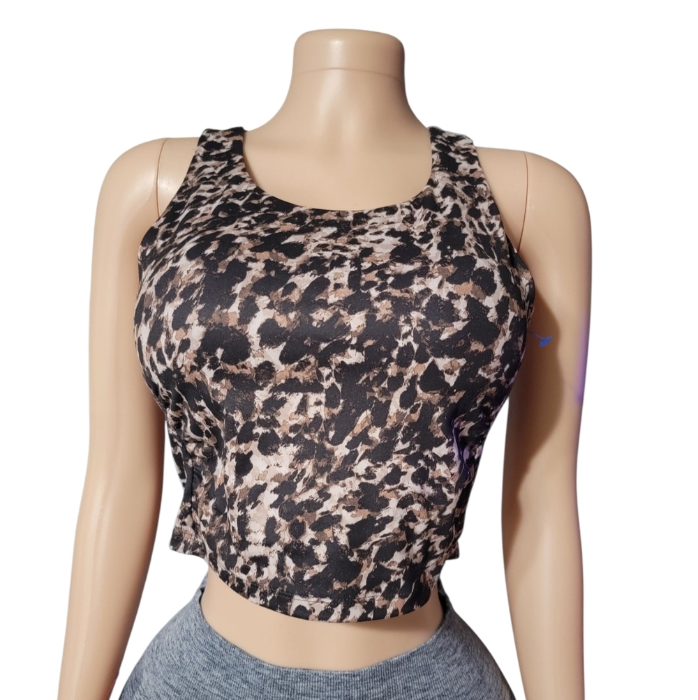 RBX Brown Leopard Print Top